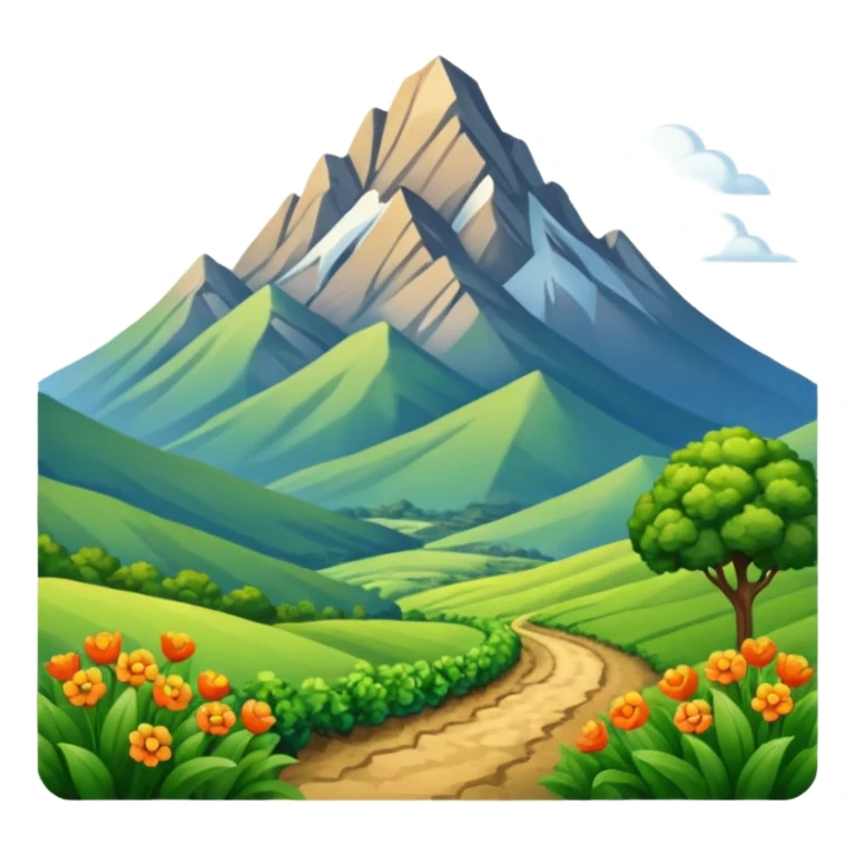 Montaña y paisaje sticker