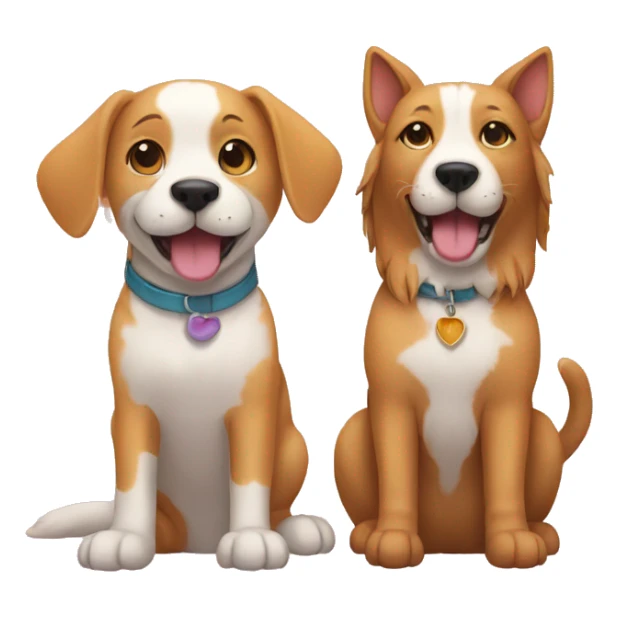 cat and dog being best friends sticker