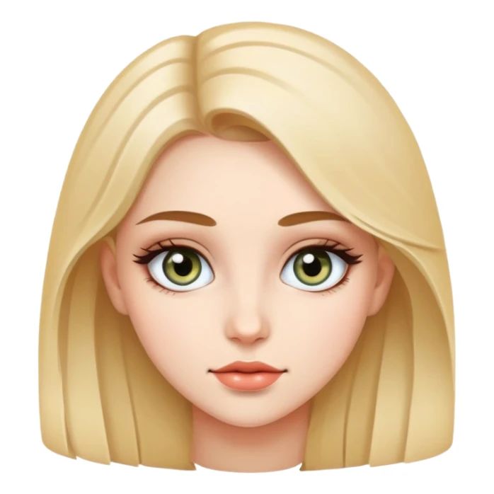 Beautiful girl, unique eyes sticker