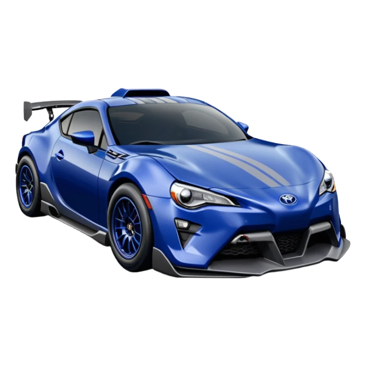 Off-road Long wheelbase widened pearly midnight dark cobalt blue 2nd generation 2025 Toyota 86 off-road hypercar racer sticker