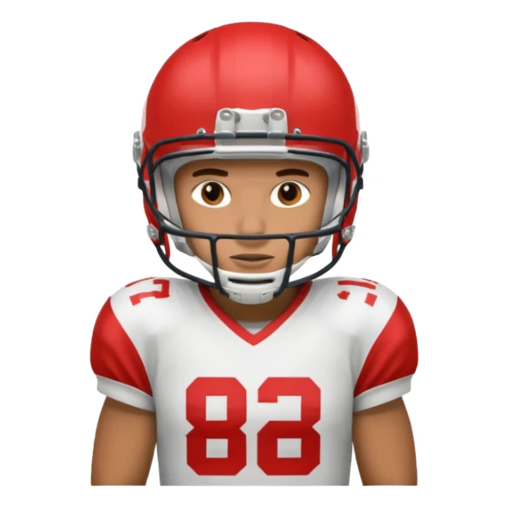 American football player sticker