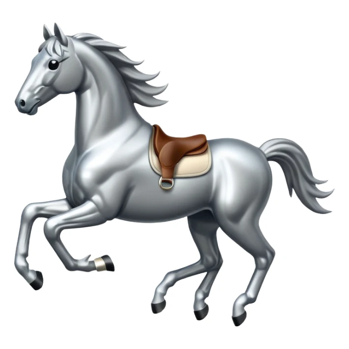 Ford mustang metallic  horse  sticker