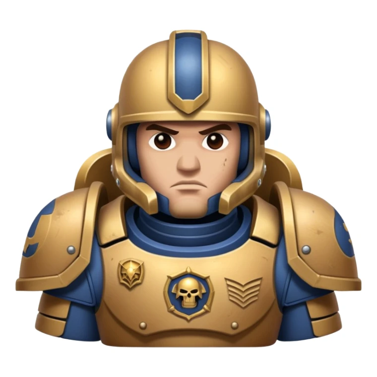 curious space marine sticker