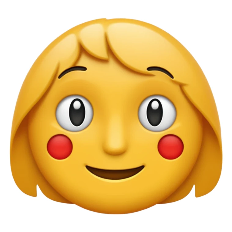 Flat emoji-style icon, bold strokes, rounded shapes, high contrast, simple geometry, transparent background. sticker