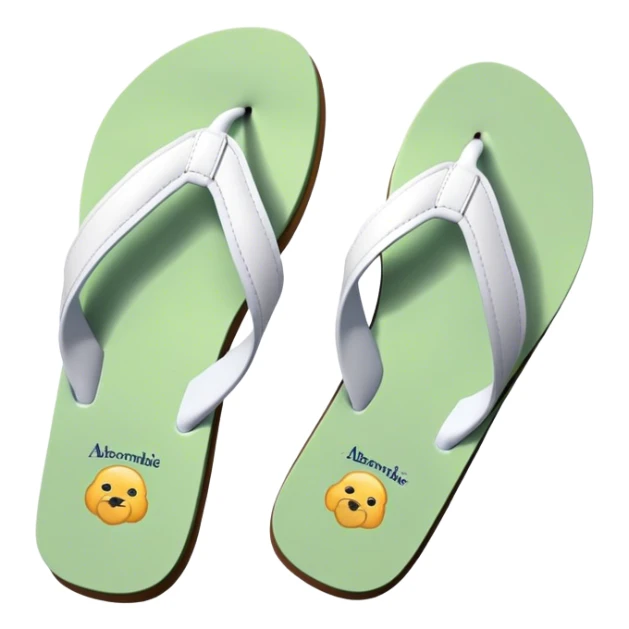 Abercrombie & Fitch Y2K flip flops sticker