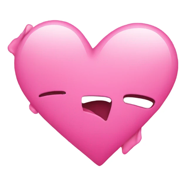 broken heart but the color pink  sticker