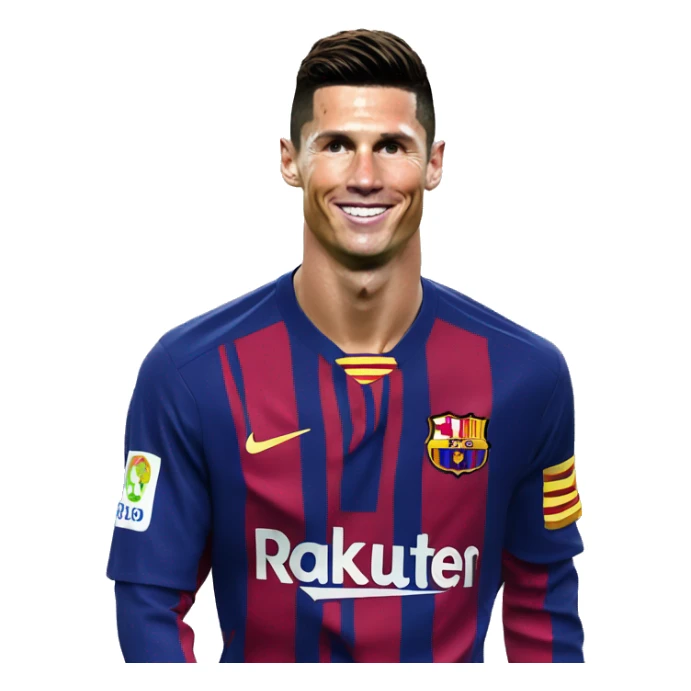 Cristiano Ronaldo meet Messi ￼ sticker