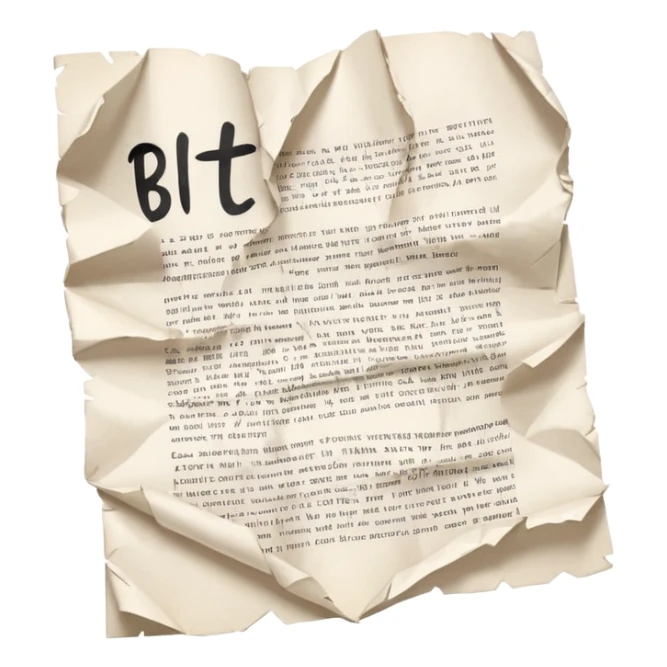 erotic Paper contract with bite marks tearing through the signature field sticker