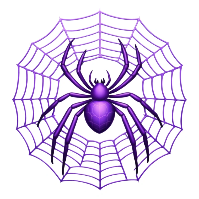 purple spider webs sticker
