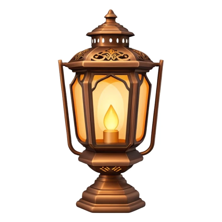 glowing lantern sticker