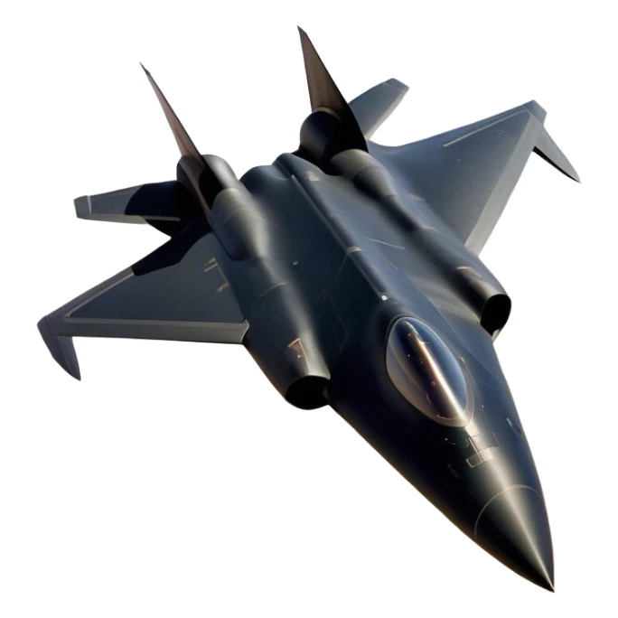 SR-71 Blackbird - Lockheed Martin (Stealth Grey) A sleek, high-speed reconnaissance aircraft with an elongated, needle-like fuselage and a smooth, aerodynamic design. The body is finished in a deep, matte jet-black with subtle panel lines and heat-resistant detailing. Its twin engines are seamlessly integrated into the structure, with sharp, swept-back wings that emphasize speed and stealth. The cockpit canopy is tinted, adding to its mysterious, high-tech aesthetic, while the overall silhouette exudes an aura of unmatched velocity and secrecy. sticker