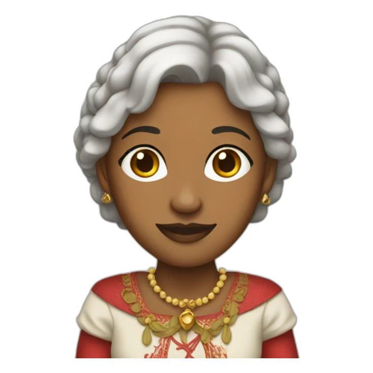 Femme bressane en costume traditionnel sticker