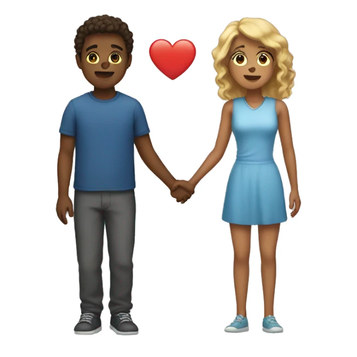 a women fell in love with a boy sticker