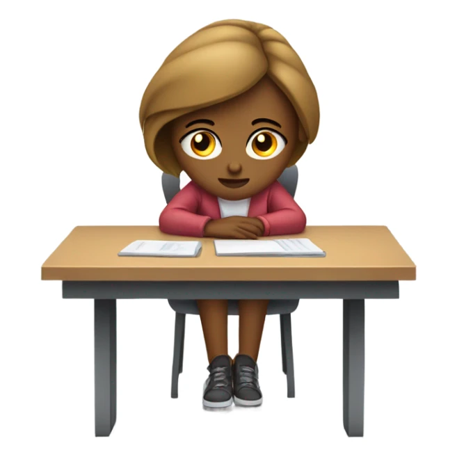 woman on laptop feeling discouraged sticker