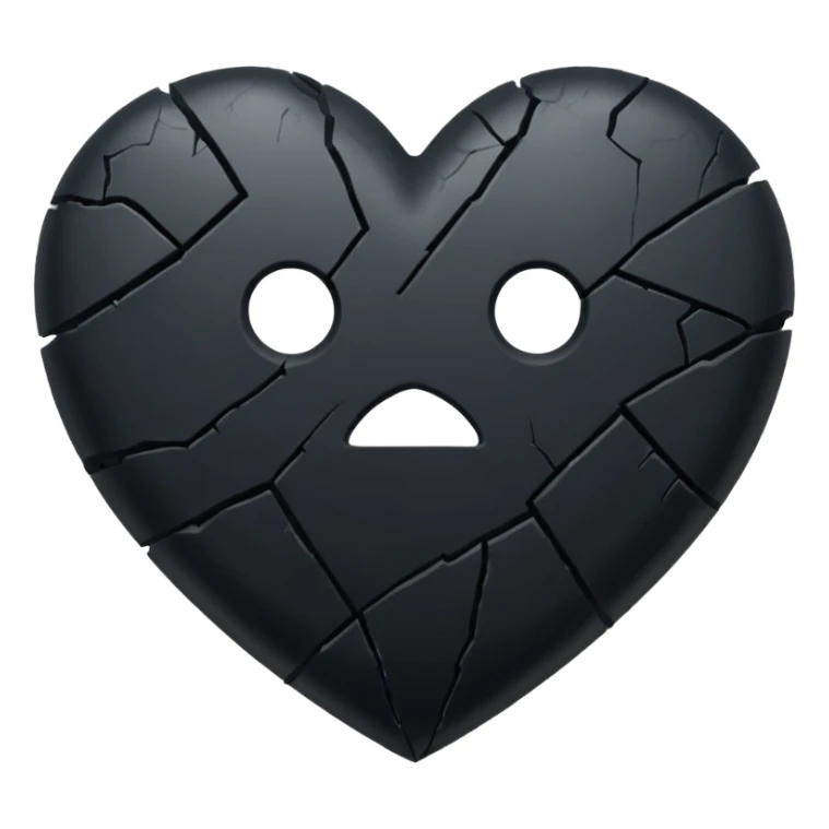 Black heart broken emoji i wana copy and past on my highlights name sticker