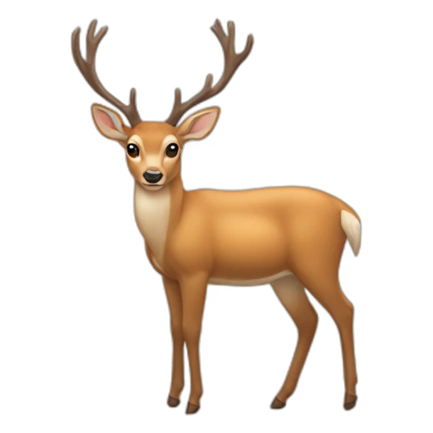 Deer sticker