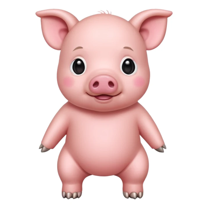 full body baby pig sticker