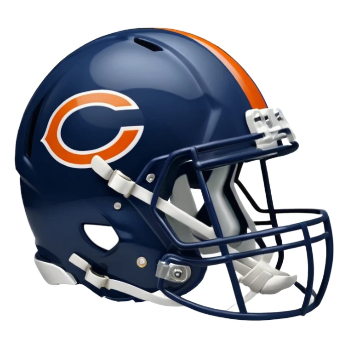 Chicago bears helmet sticker