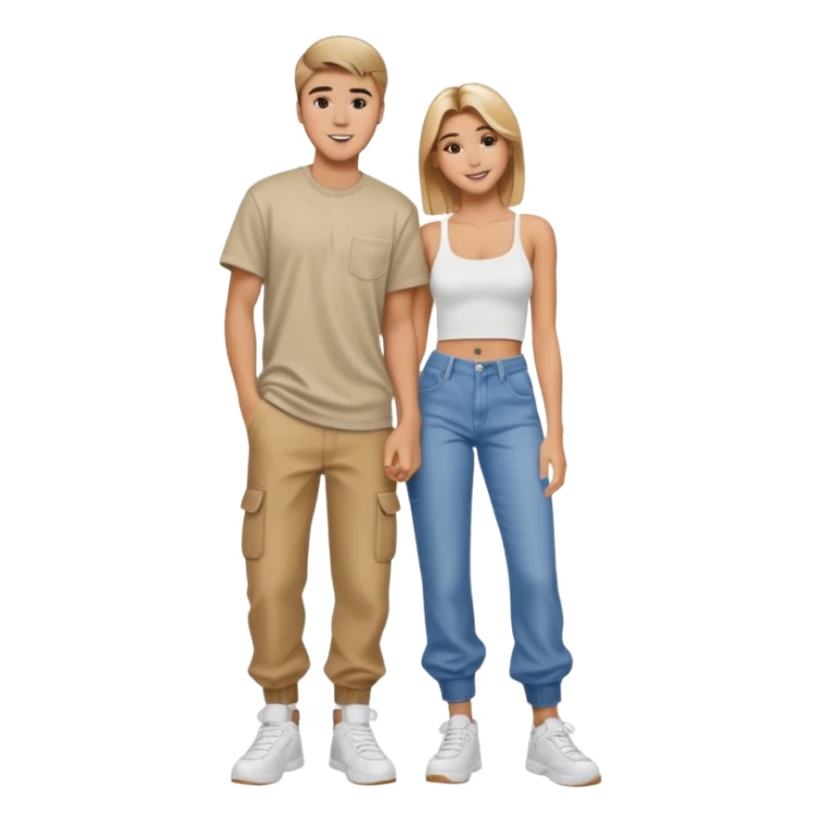 Justin bieber et hailey bieber  voir tous le corps  sticker