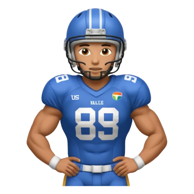A gay football player sticker
