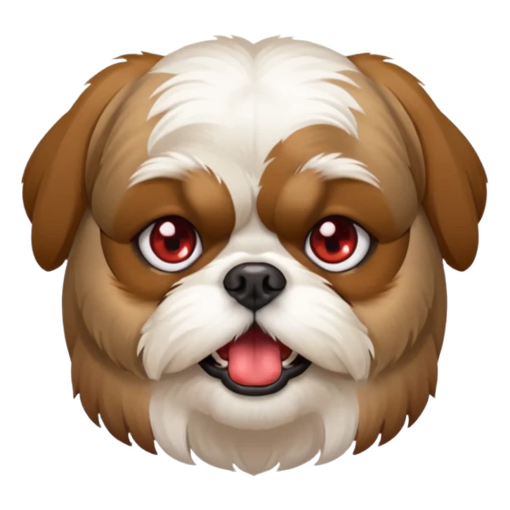 Shih Tzu dog drunk and tired sticker