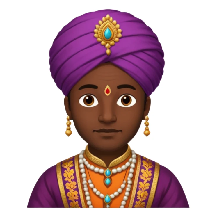 1600's India male sticker