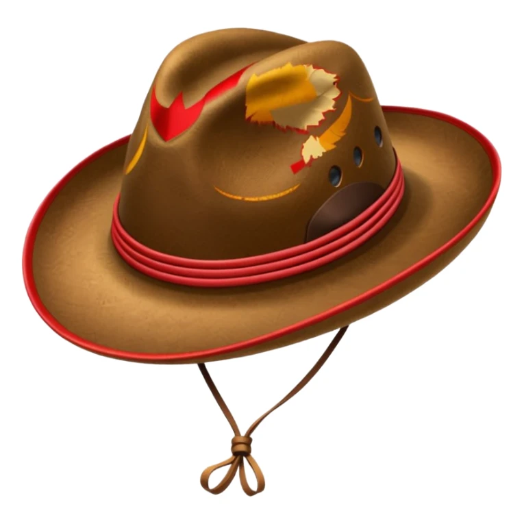 solo un sombrerito de explorador con detalles en rojo sticker