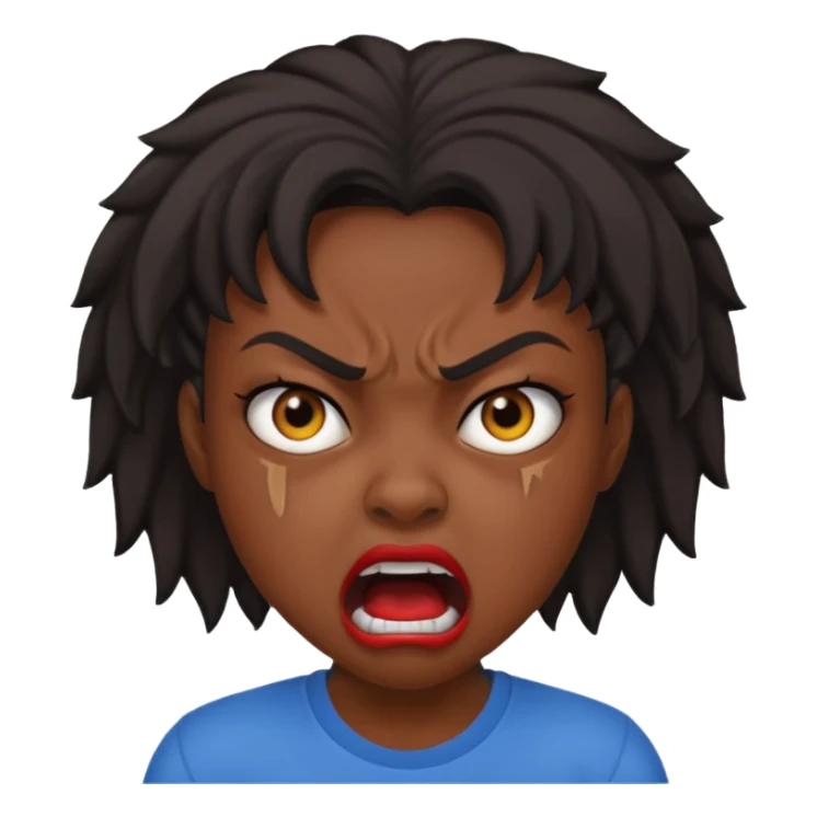 tsion angry black girl ragebait sticker