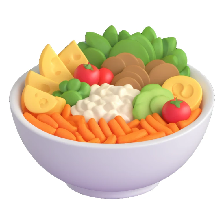 bowl of food sticker