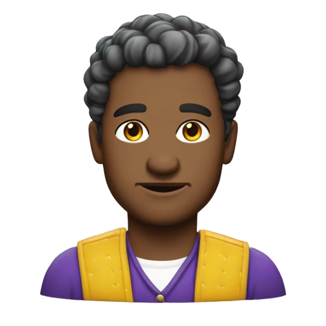 pierre précieuse violette avec des cristaux jaunes sticker