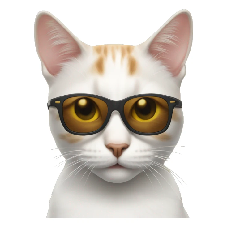 Cat with sunglasses sticker