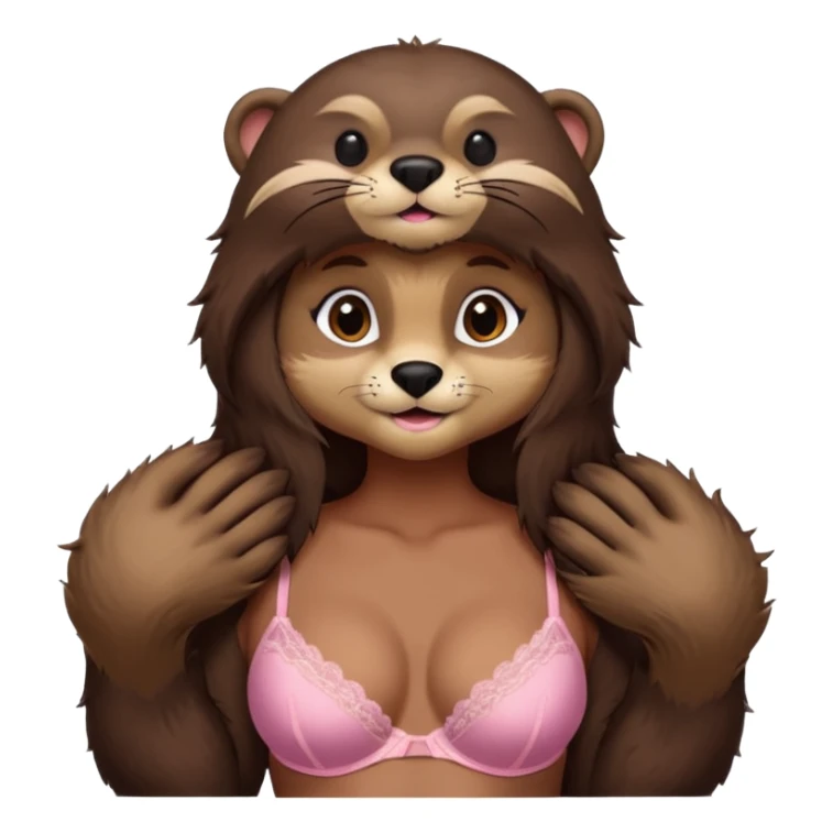 Victoria secret otter model sticker