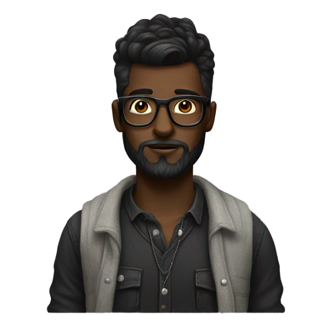 hipster dark wear sticker