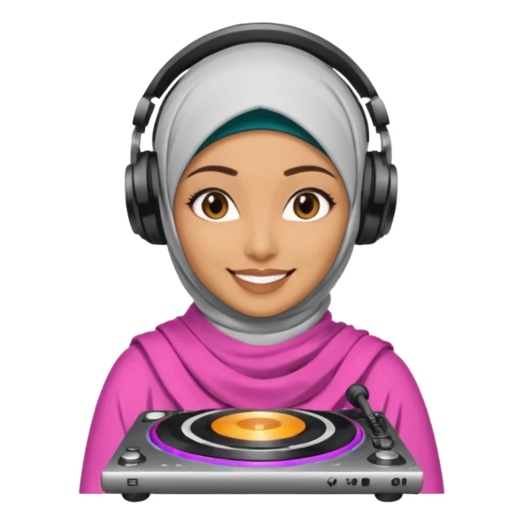 hijab DJ sticker
