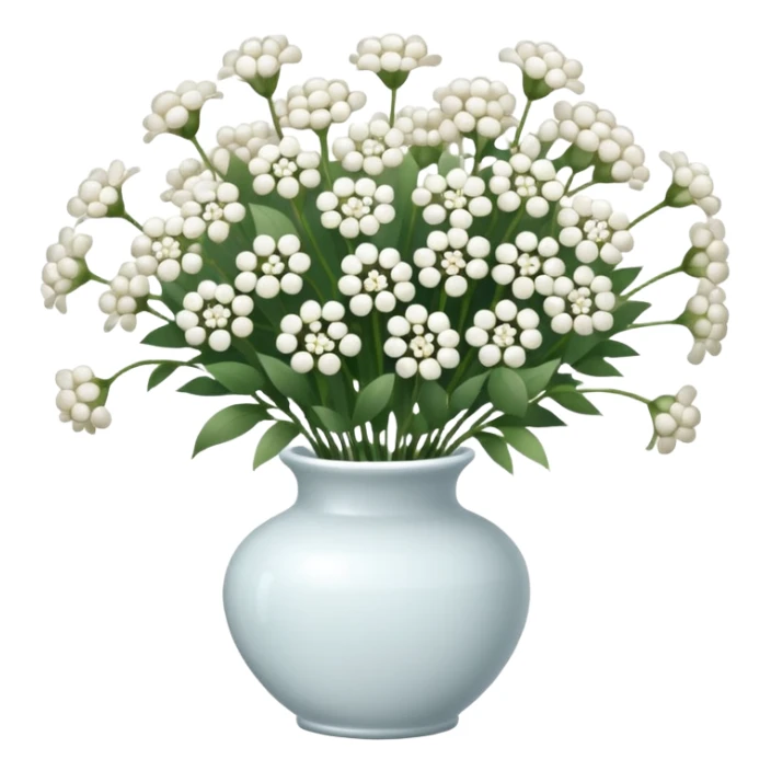 vase of baby breath sticker