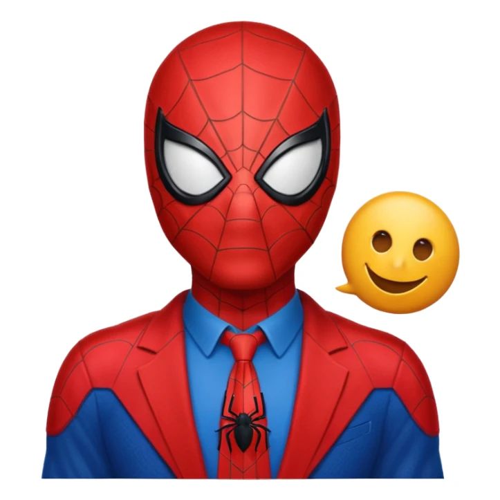 Spider-Man with the sign that says happy anniversary sticker