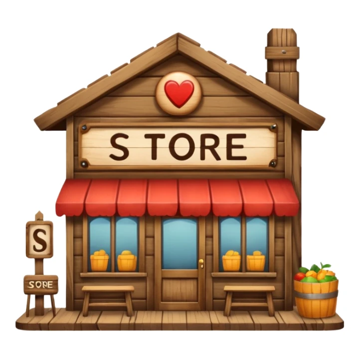 shop with the word store in the sign sticker