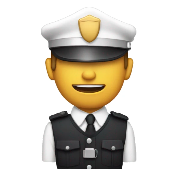 a siren with a police siren  sticker