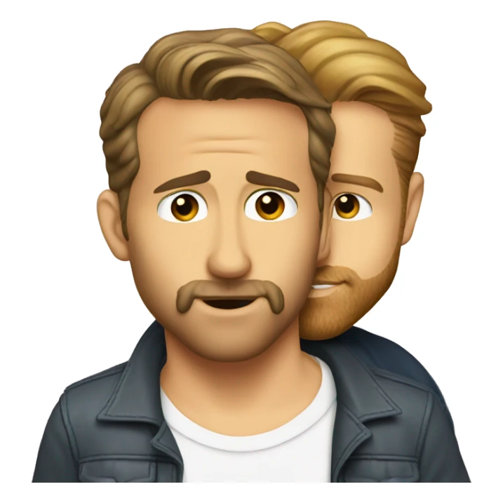 ryan reynolds kissing ryan gosling sticker
