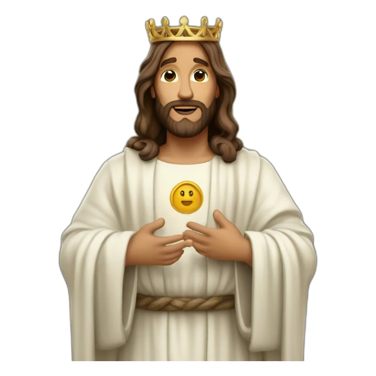 Jesus the king of the world sticker