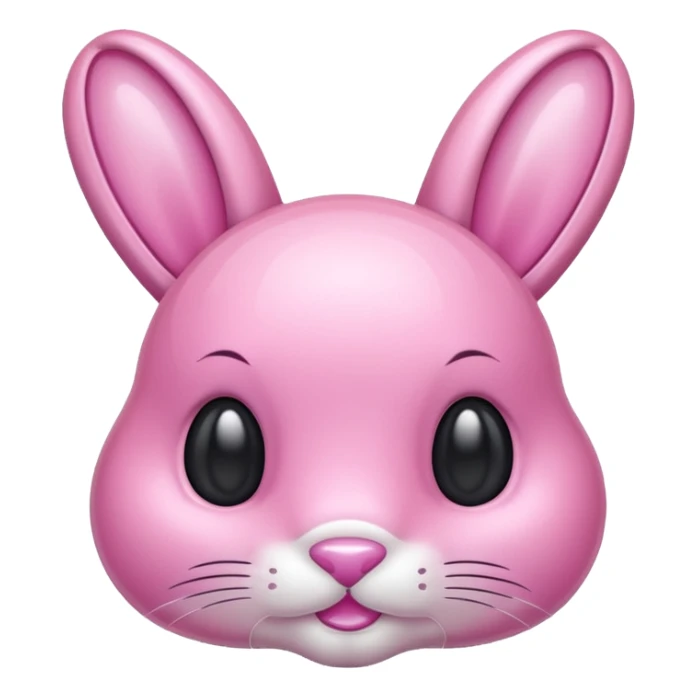 crystal bunny pink sticker