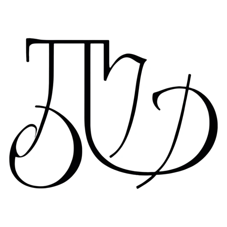 Decorative name sticker with the name حسیب in beautiful Arabic calligraphy sticker