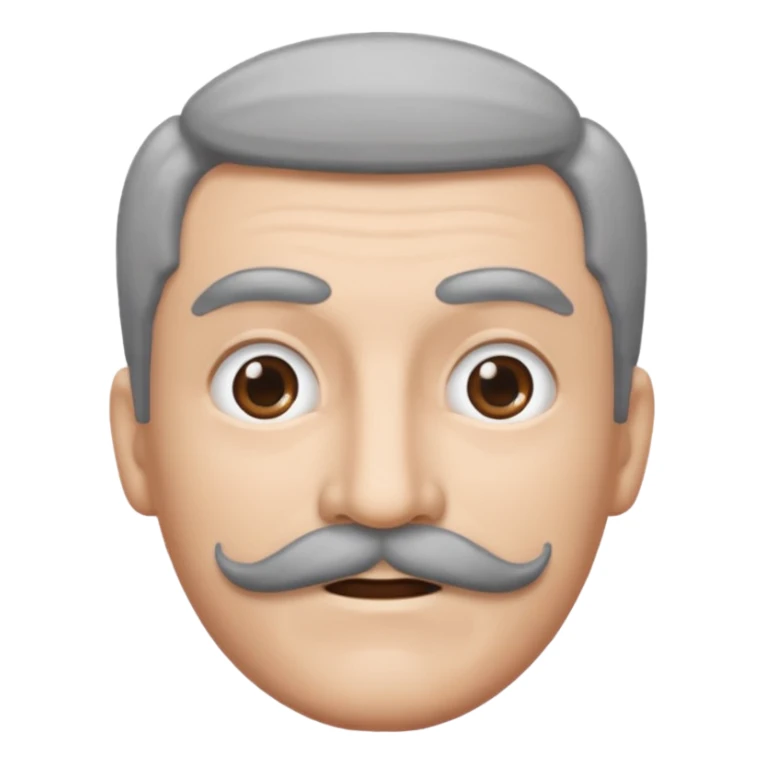 The  🥸 emoji but with gray eyebrows and mustache sticker