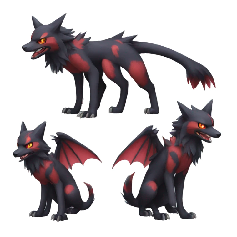 Nargacuga-Litten-Zoroark full body sticker