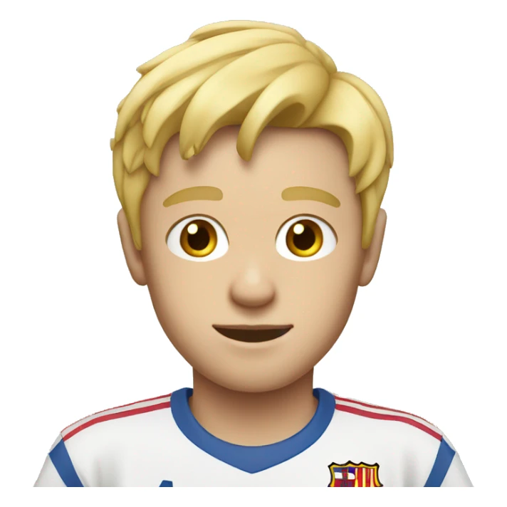 Blonde boy wearing FCB tshirt sticker