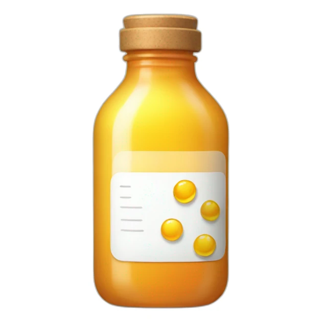 bottle of vitamin sticker