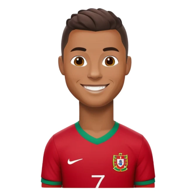 Ronaldo With a Portugal Trikot sticker