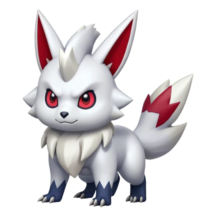 Epic Shiny Cool Cute Kawaii Zangoose-Absol-Pokemon Full Body sticker