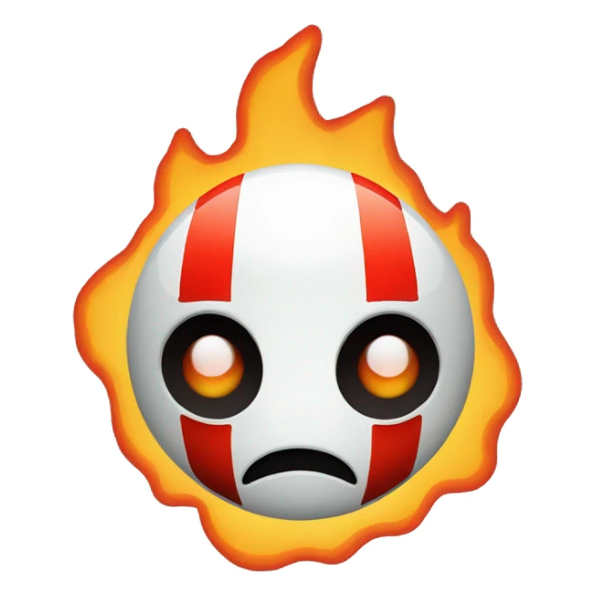 I want the Reddit logo (circle red logo with the robot face) on flames sticker