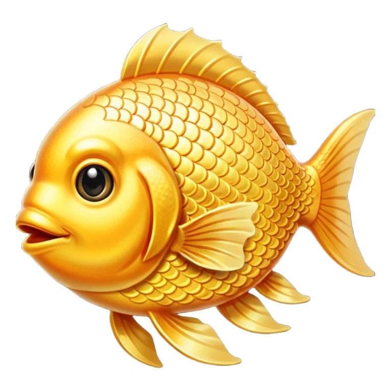 High resolution golden fish sticker